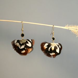 Boucles Artémis | plume de faisan