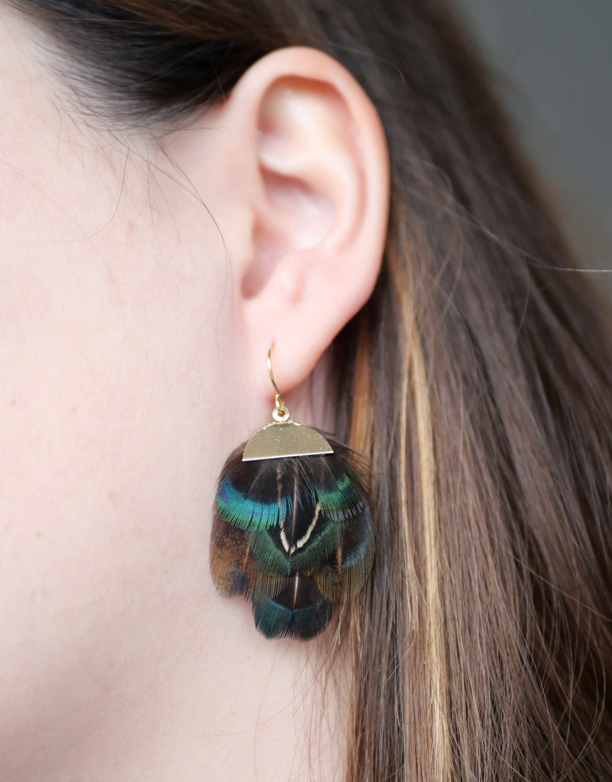Boucles Marion | plume de faisan – Image 3