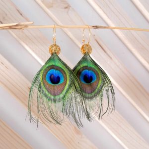 Boucles Aurelia | plume de paon